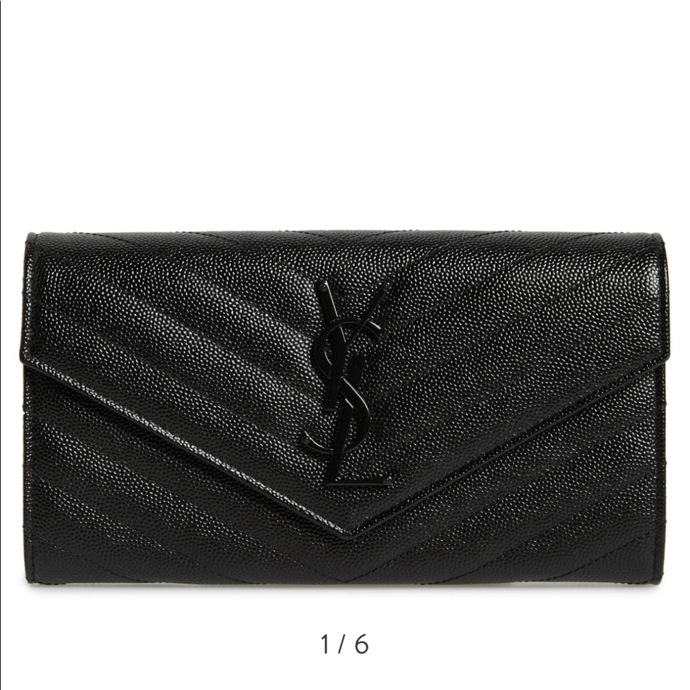 YSL long envelope wallet
